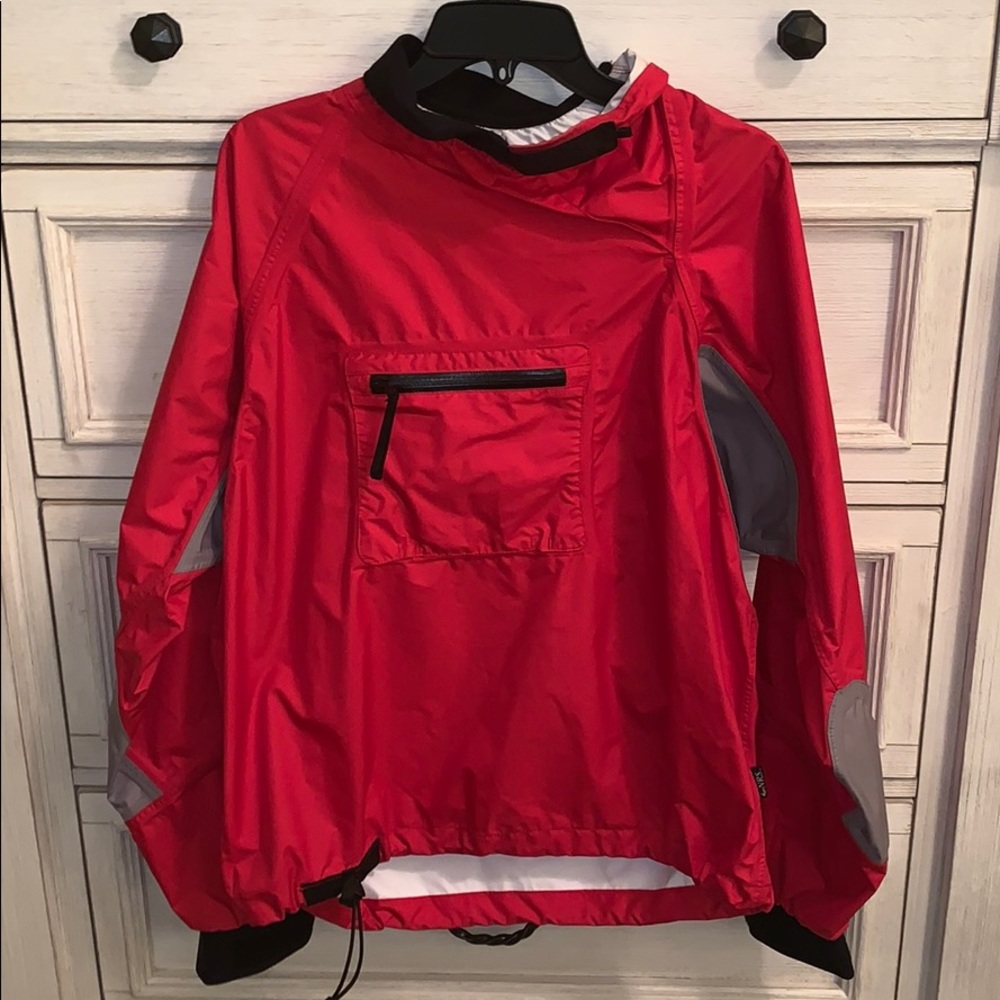 Red Windbreaker